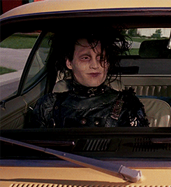 Johnny Depp as Edward Scissorhands.